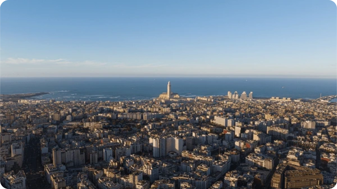 Zones couvertes à Casablanca